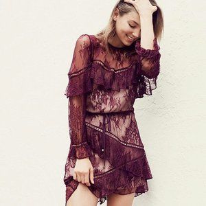 WINONA Australia ISABELLE DRESS PLUM size XS/S NWT